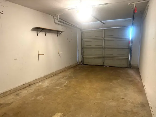 a view of a garage