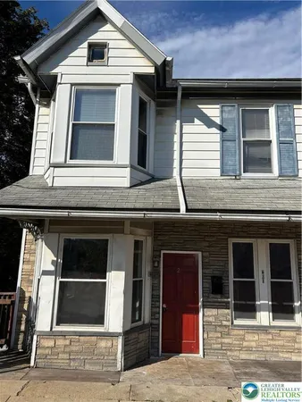 a front view of a house