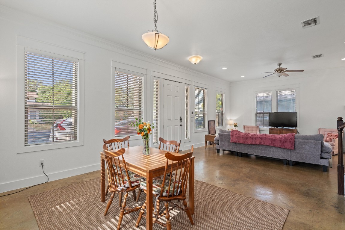500 West 55th 1/2 Street, Unit A AND B Austin, TX 78751 - Photo 5 of 32 a dining room with furniture and window