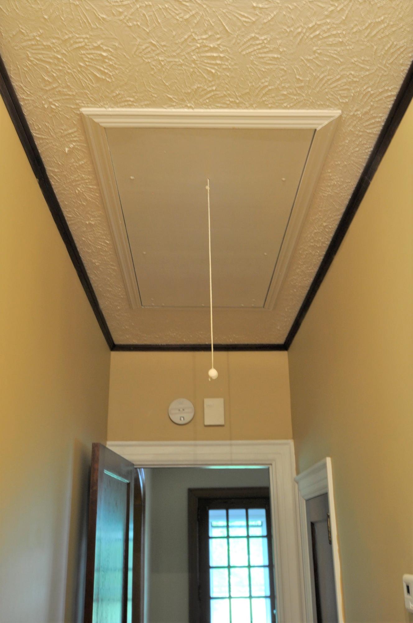 1453 Grand Center Road Chickamauga, GA 30707 - Photo 34 of 68 Hall pull stairs to Bonus Rm-unfinished