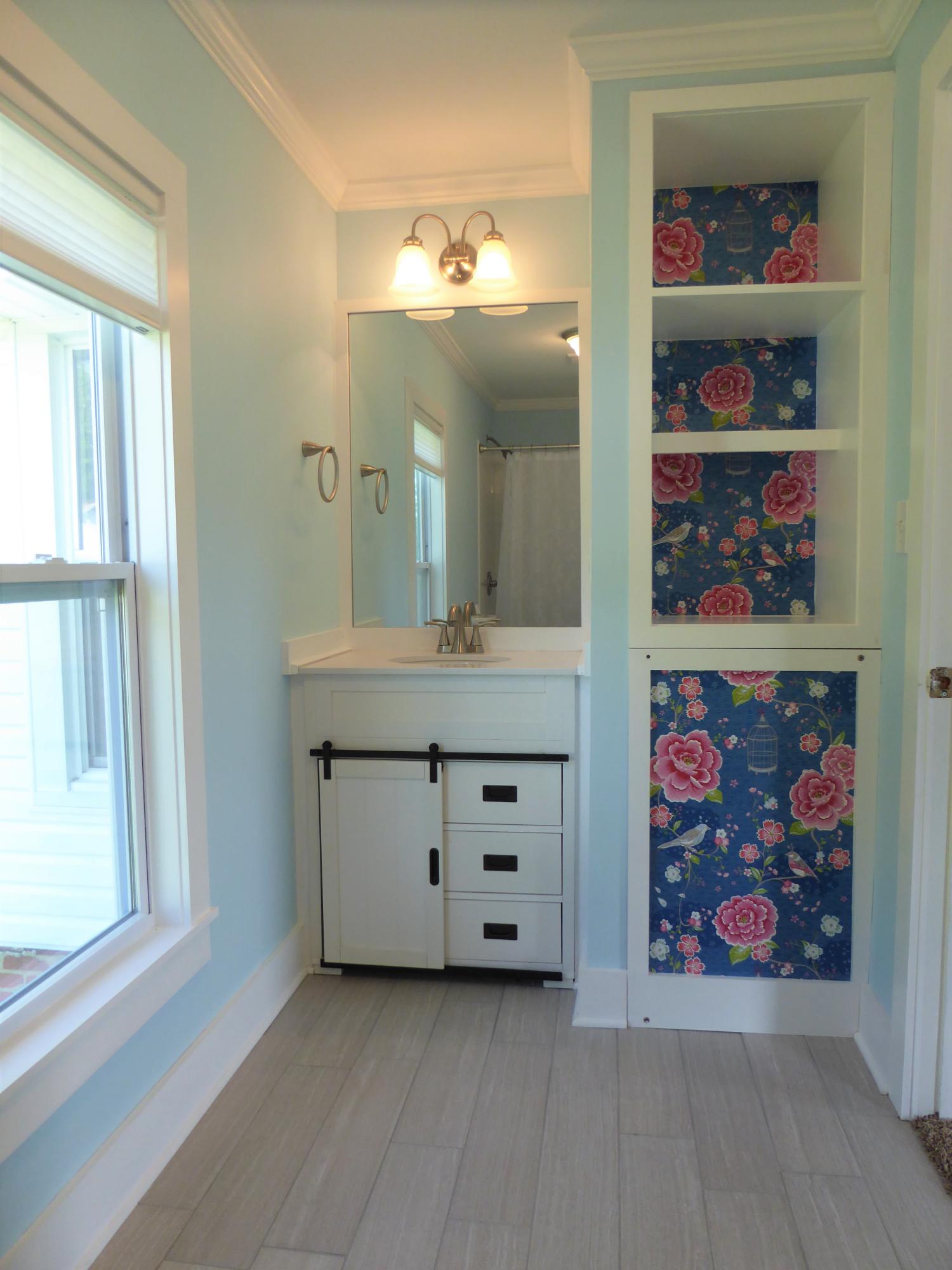 1453 Grand Center Road Chickamauga, GA 30707 - Photo 50 of 68 Bathroom with sink & linen shelves