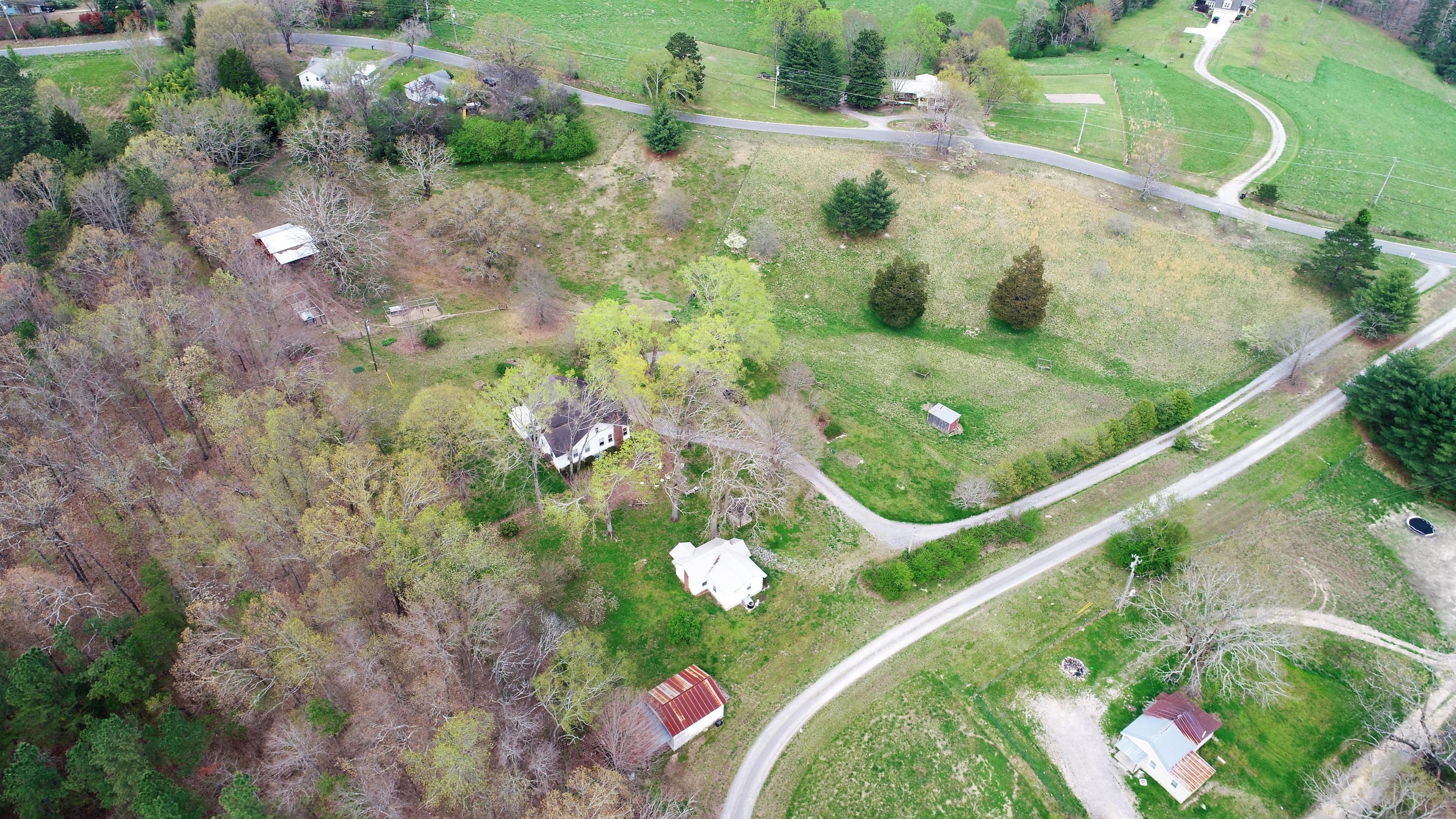 1453 Grand Center Road Chickamauga, GA 30707 - Photo 68 of 68 Aerial view back & left side at driveway