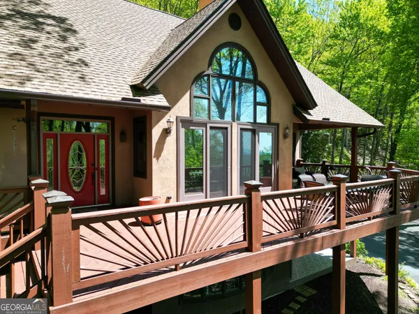 a view of outdoor space with a garden