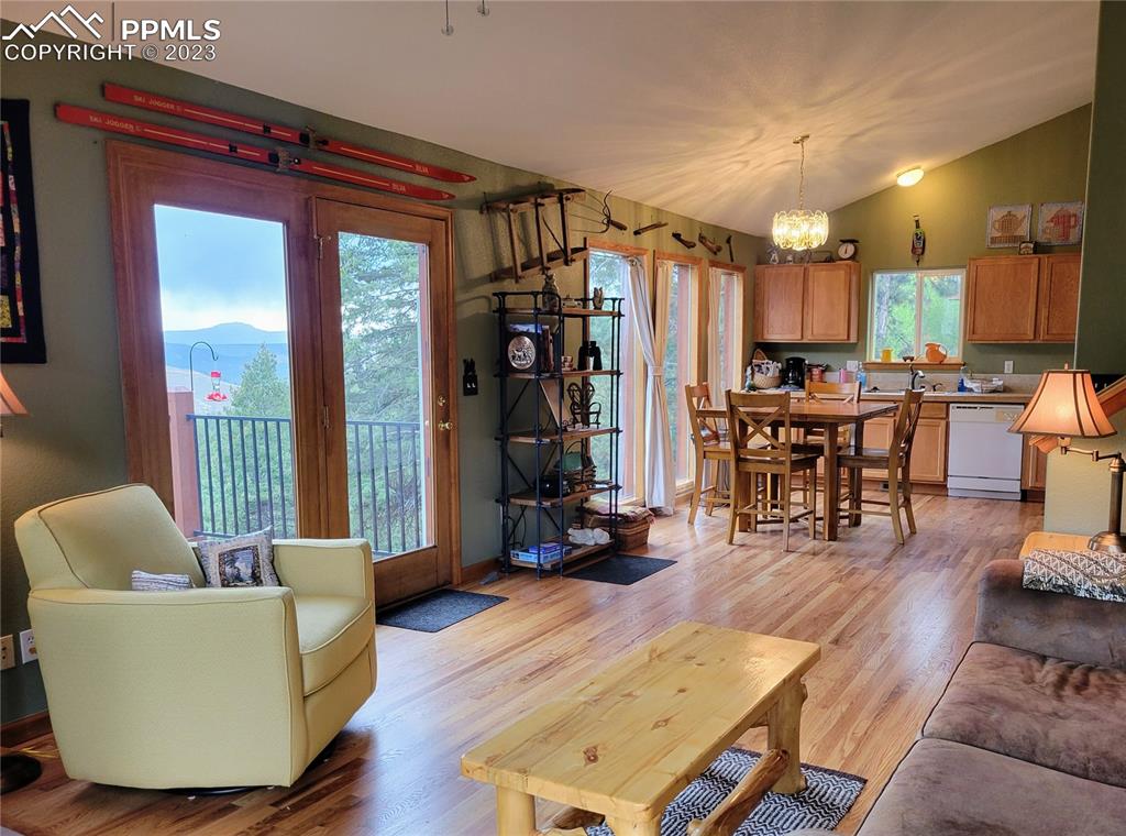 33348 Persistence Avenue Pine, CO 80470 - Photo 13 of 39 a living room with furniture and wooden floor
