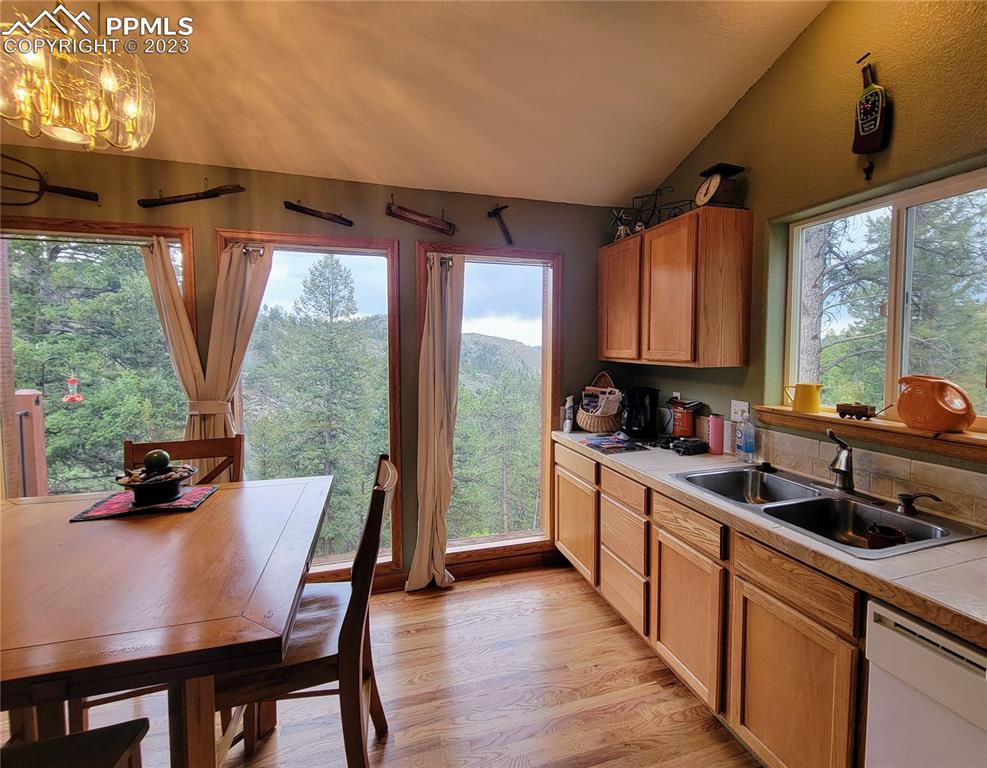 33348 Persistence Avenue Pine, CO 80470 - Photo 17 of 39 a kitchen with stainless steel appliances granite countertop sink stove and refrigerator