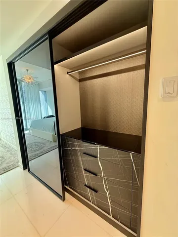 a view of a walk in closet