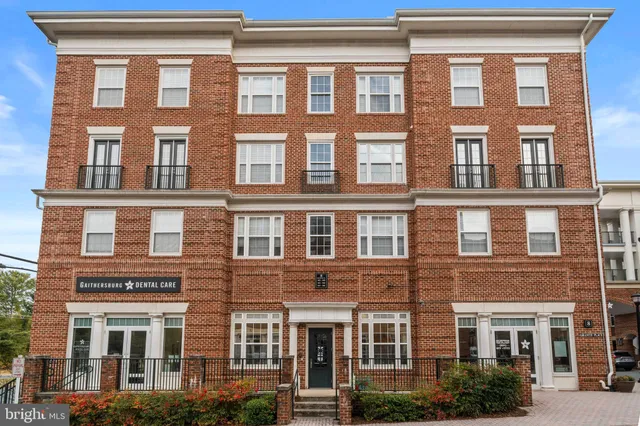 a front view of a building