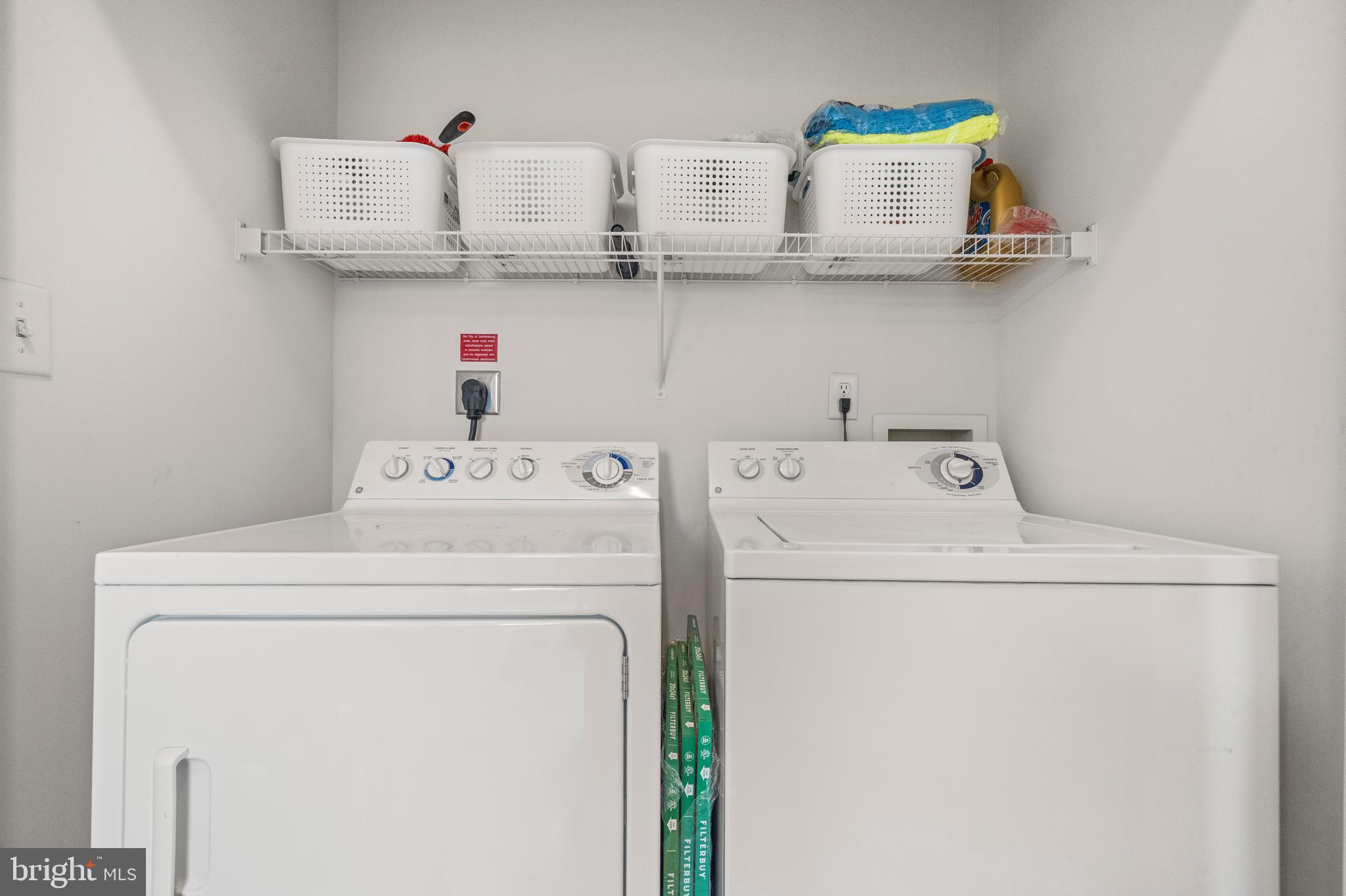 8 Granite Place, Unit 266 Gaithersburg, MD 20878 - Photo 26 of 36 a utility room with dryer and washer