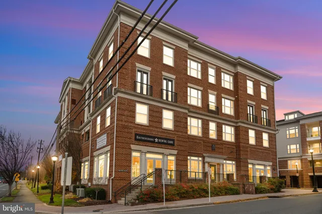 a front view of a building