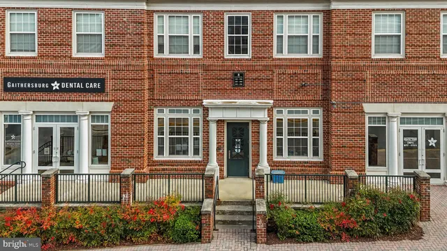front view of a brick house