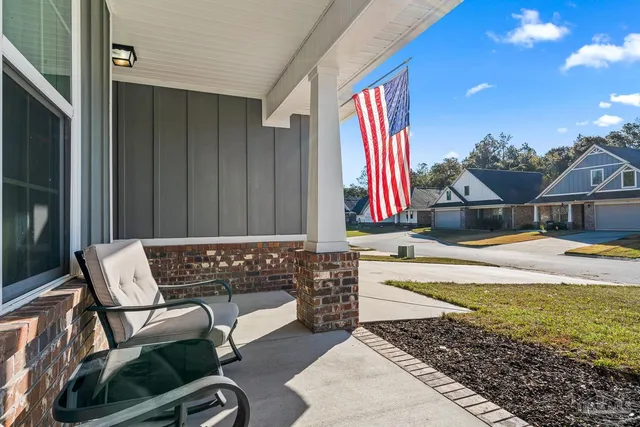 a view of a lounge chair in the patio