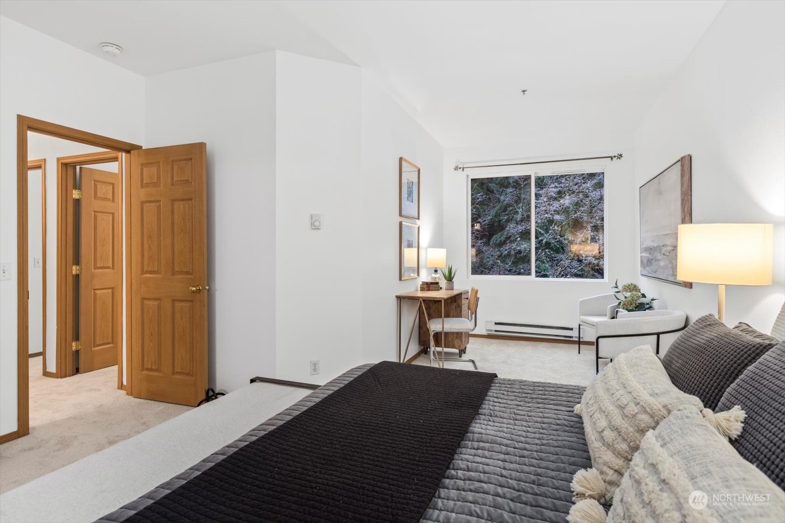 17757 134th Lane Southeast Renton, WA 98058 - Photo 20 of 38 a living room with furniture a lamp and a window