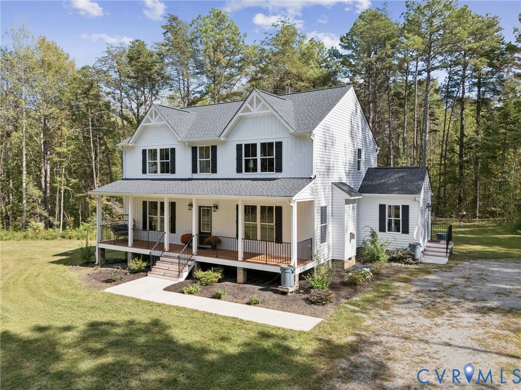 15290 Dunn Road Montpelier, VA 23192 - Photo 21 of 32 Modern inspired farmhouse featuring covered porch,