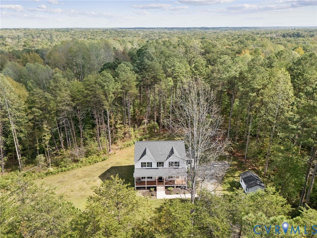 15290 Dunn Road Montpelier, VA 23192 - Photo 29 of 32 View from above of property featuring a forest
