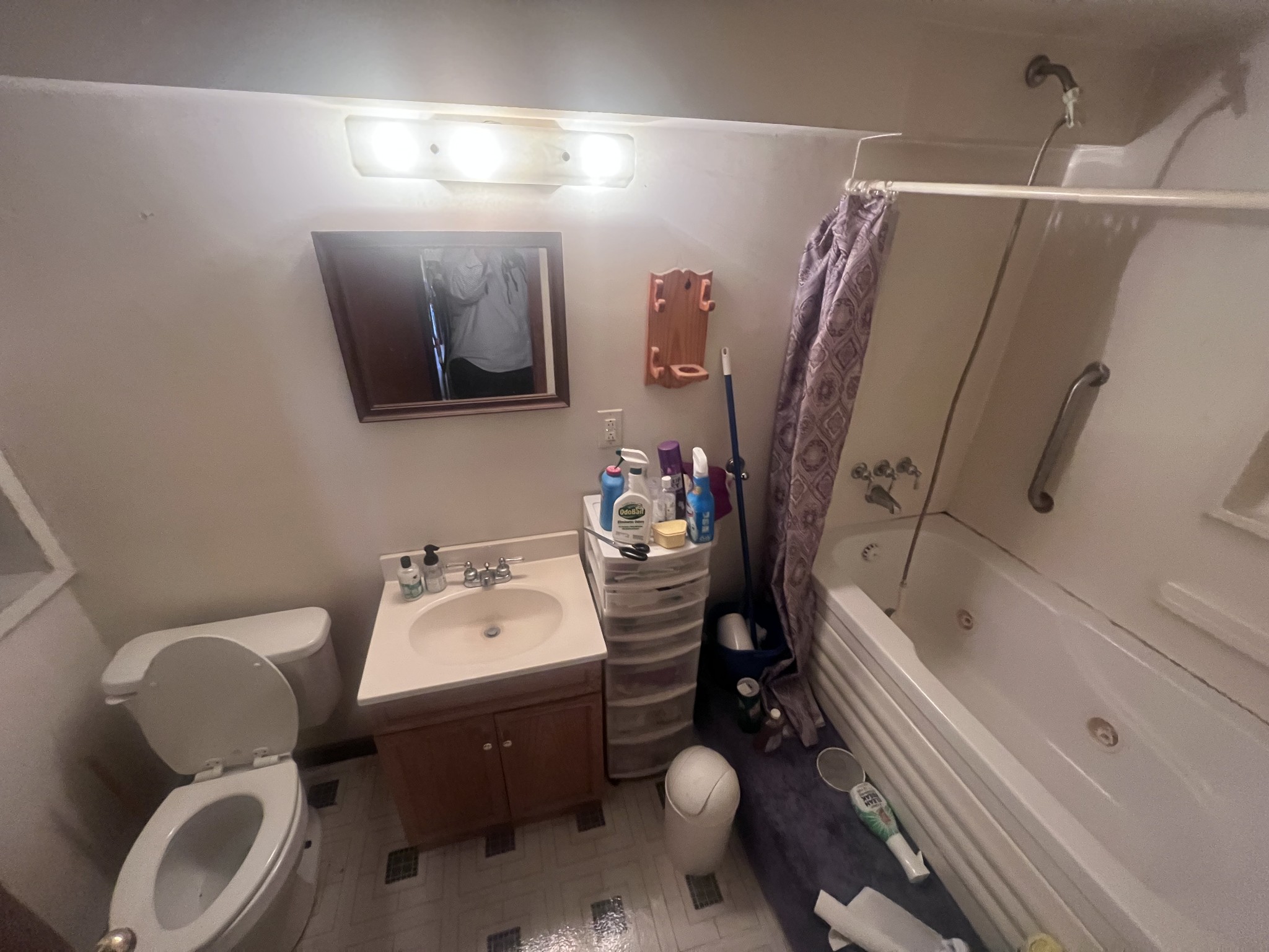 2189 Whitfield Road Clarksville, TN 37040 - Photo 14 of 24 a bathroom with a sink mirror vanity and toilet