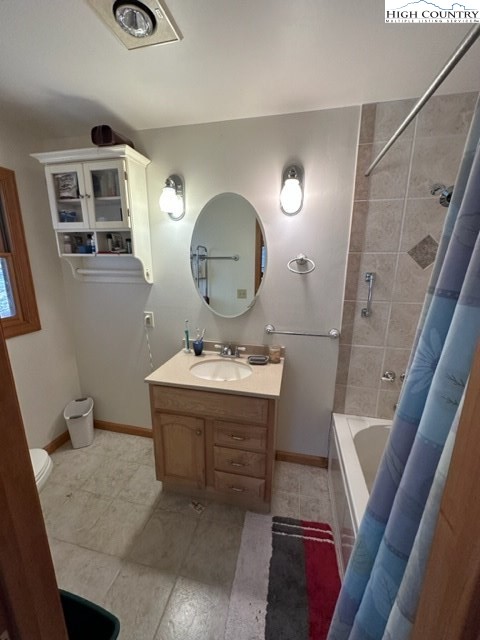 495 Rocky Top Lane Independence, VA 24348 - Photo 30 of 39 a bathroom with a sink a mirror and a toilet