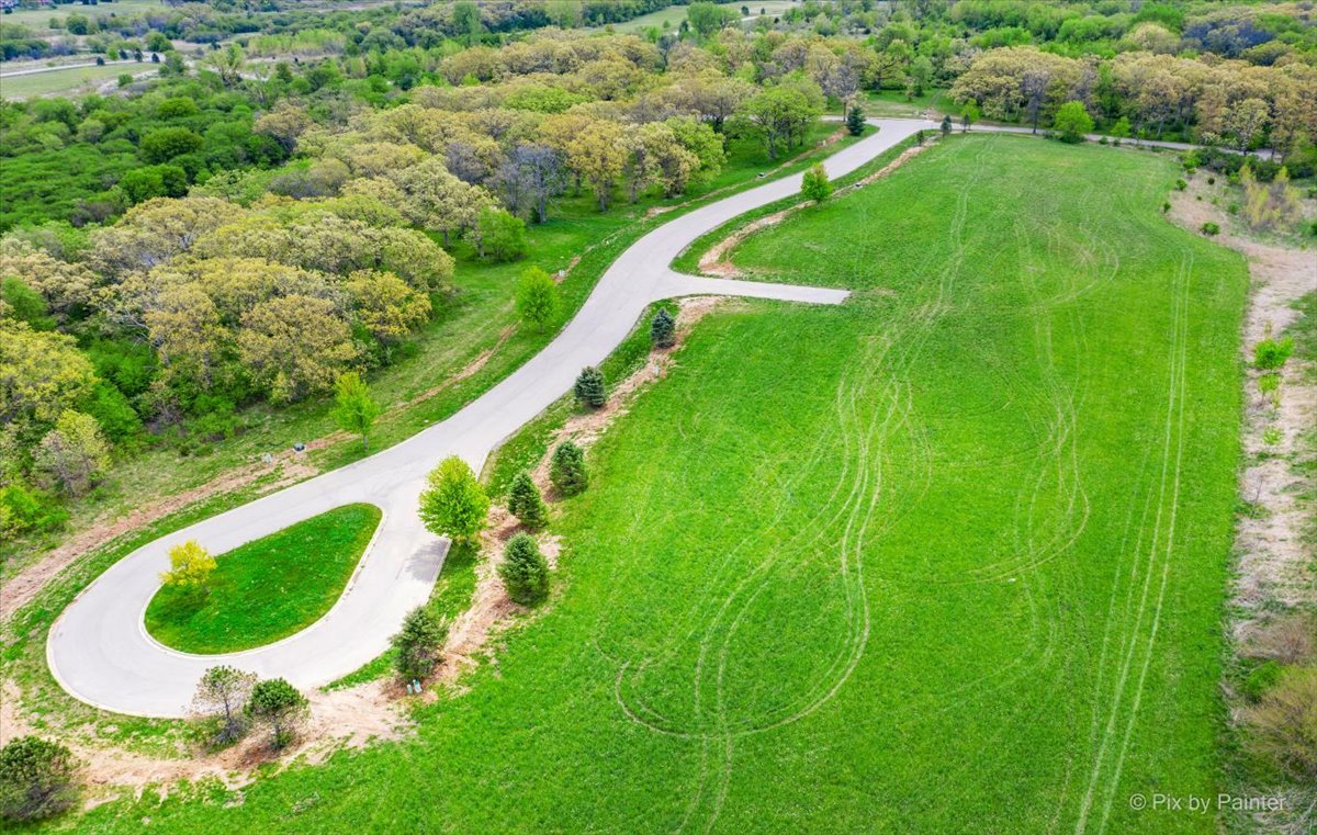 4106 Riverside Drive Johnsburg, IL 60051 - Photo 19 of 29 a view of a swimming pool with a yard and large trees
