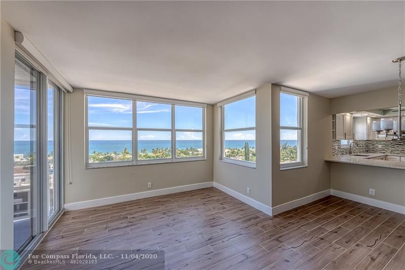 These gorgeous DIRECT OCEAN VIEWS create the "WOW FACTOR" from any point inside the unit. SKIM COATED CEILINGS, hurricane impact glass and consistent Porcelain flooring throughout the condo