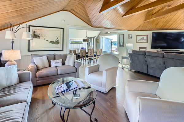 217 Barnes Road Oak Bluffs, MA 02557 - Photo 22 of 60 a living room with furniture and a flat screen tv