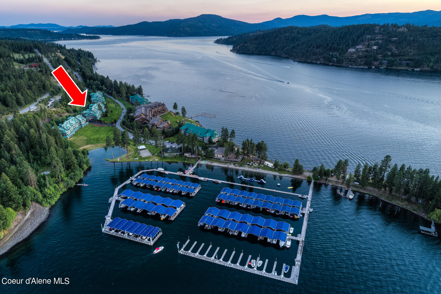 4732 South Arrow Point Drive, Unit 101 Harrison, ID 83833 - Photo 26 of 31 Aerial_ArrowPoint2