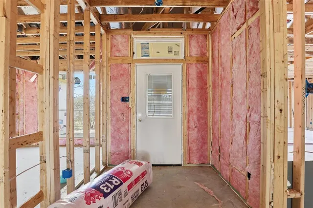 a view of an front door