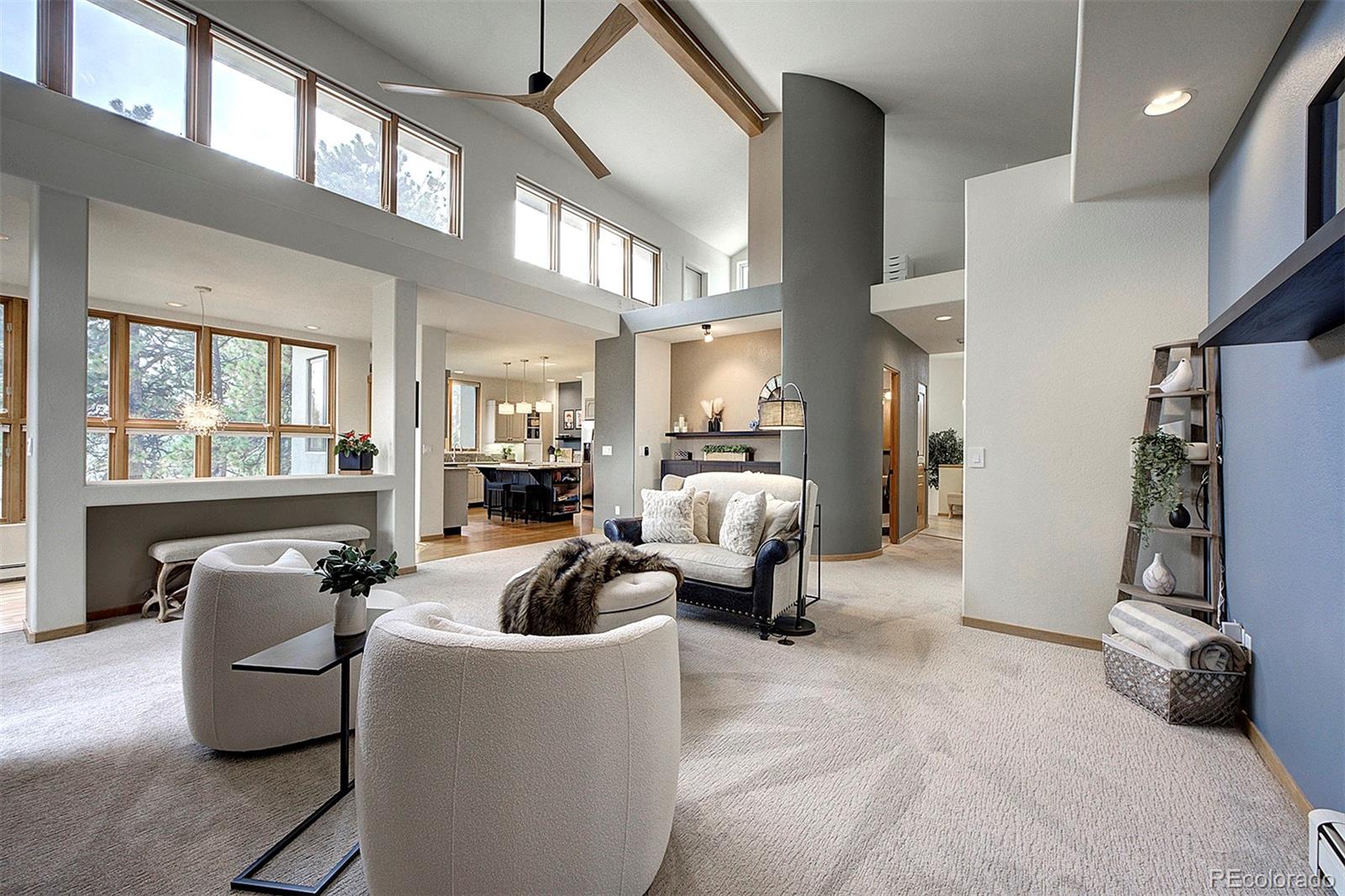 2040 Werner Lane Evergreen, CO 80439 - Photo 23 of 47 a living room with furniture and a large window