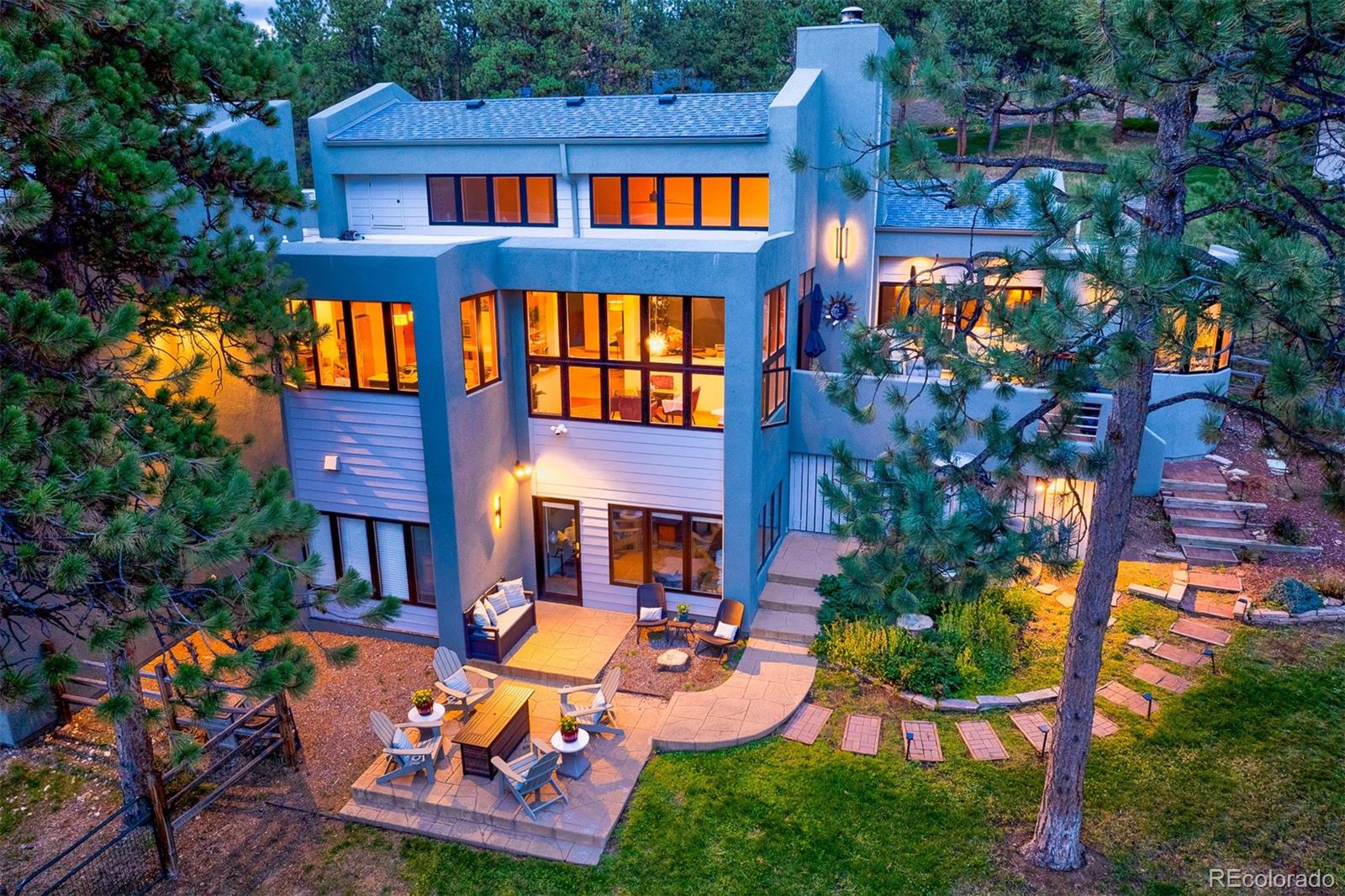 2040 Werner Lane Evergreen, CO 80439 - Photo 4 of 47 front view of a house with a yard