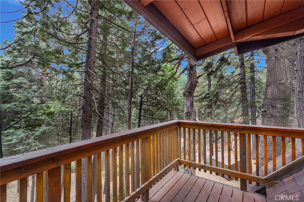 788 Buckingham Square Lake Arrowhead, CA 92352 - Photo 17 of 61 a view of balcony with wooden floor