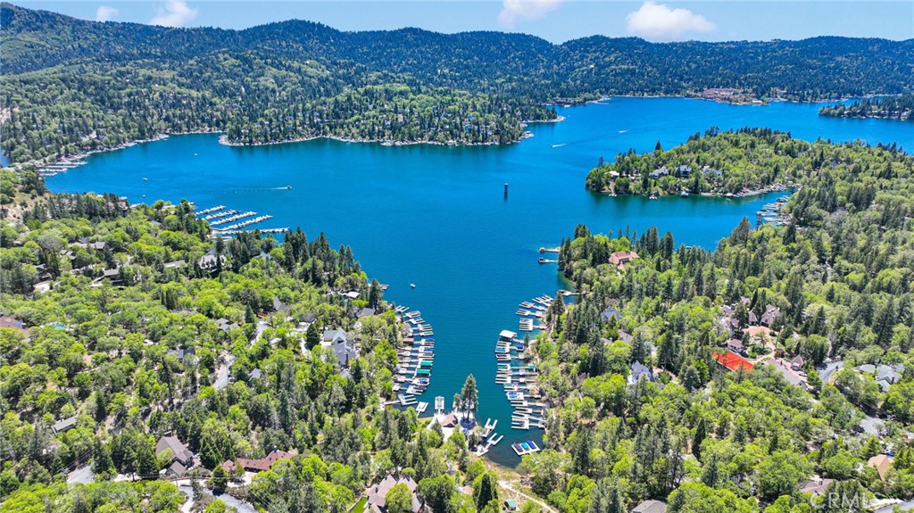 788 Buckingham Square Lake Arrowhead, CA 92352 - Photo 59 of 61 a view of a lake with a mountain in the background