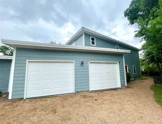 a backyard of a house