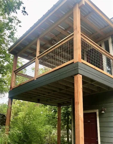 a close up of a house