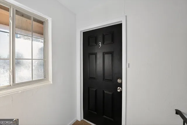 a view of front door