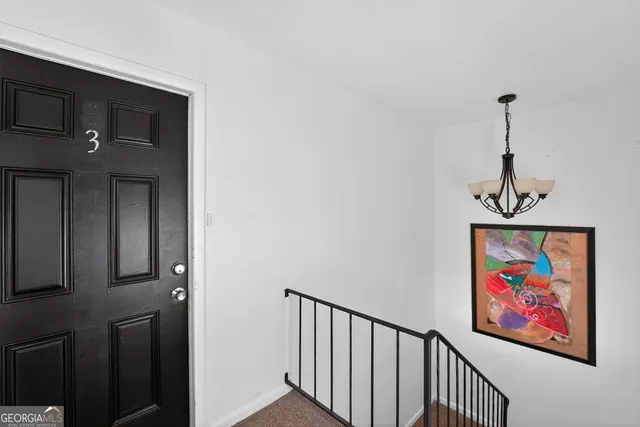 a view of a hallway with a elevator