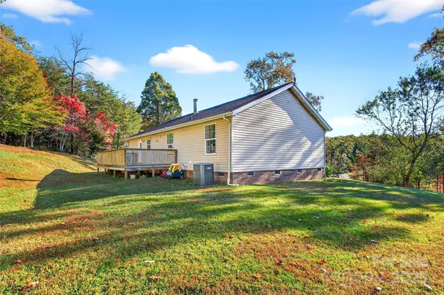 a backyard of a house