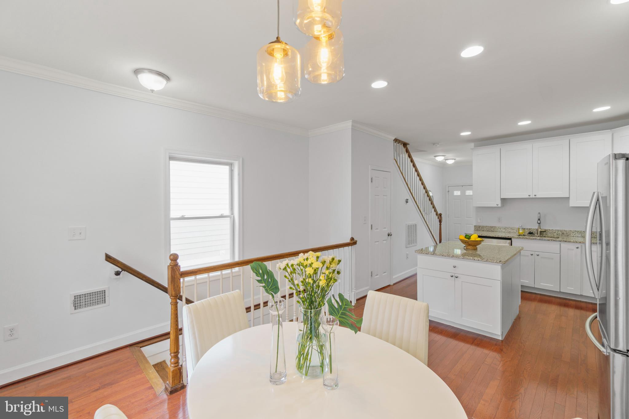 1229 Morse Street Northeast Washington, DC 20002 - Photo 11 of 38 View from the dining area back towards the kitchen