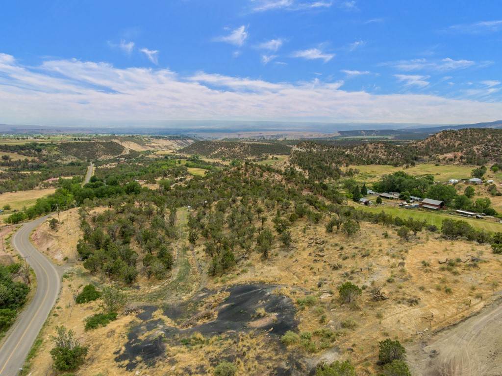 19069 Green Valley Road Cedaredge, CO 81413 - Photo 25 of 34 an aerial view of residential houses with outdoor space