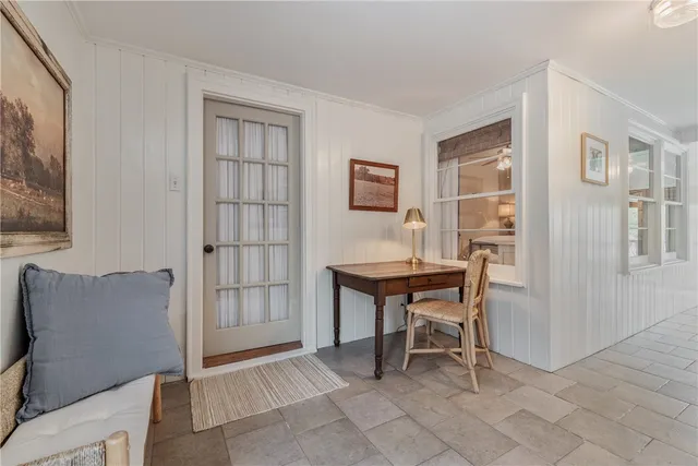 a view of a room with workspace