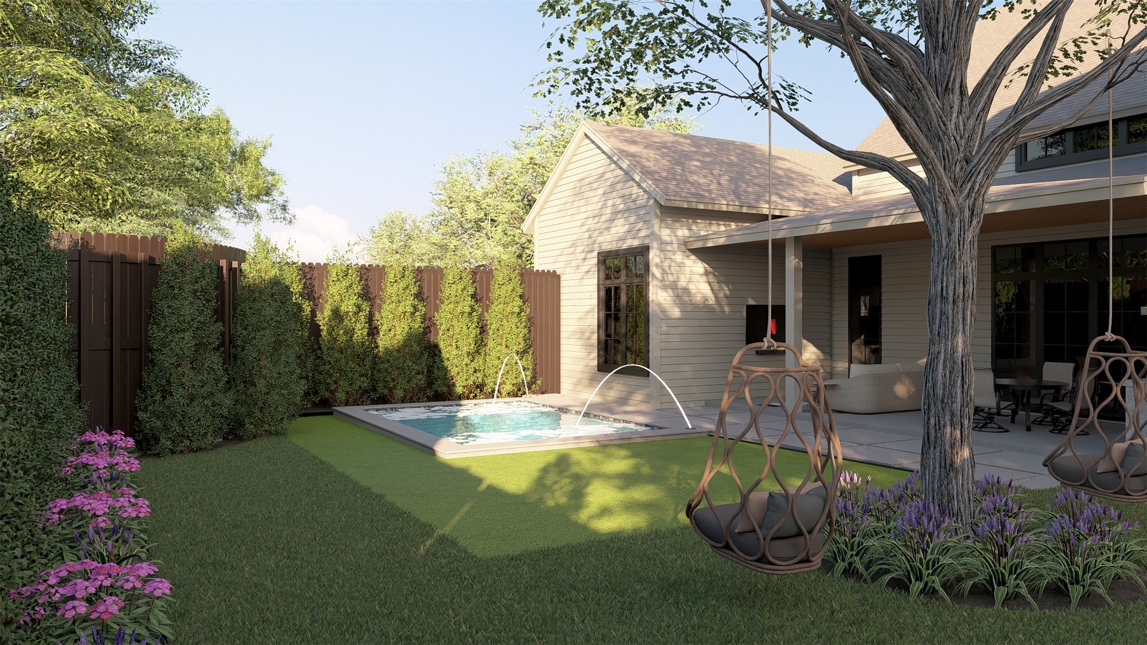 704 East 46th Street Austin, TX 78751 - Photo 3 of 37 Rear view of property featuring a patio and a fenced backyard