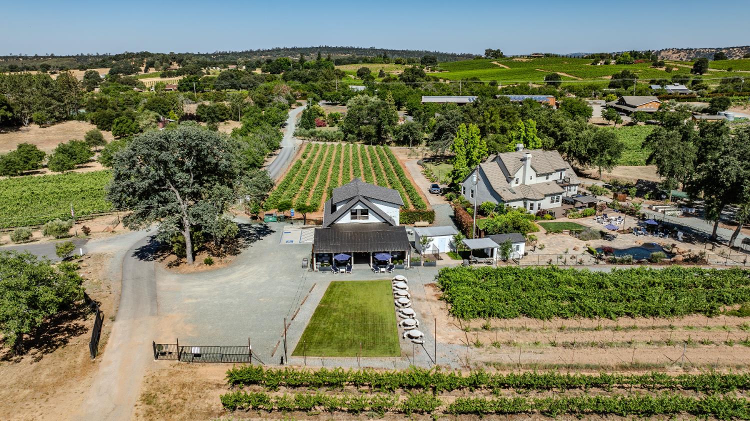 10786 Shenandoah Road Plymouth, CA 95669 - Photo 70 of 80 an aerial view of a house with a yard