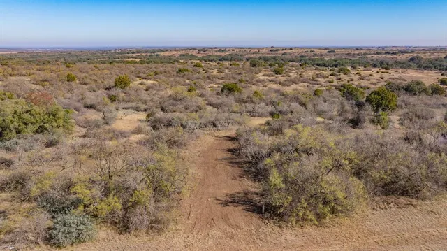 an aerial view of houses with a city view