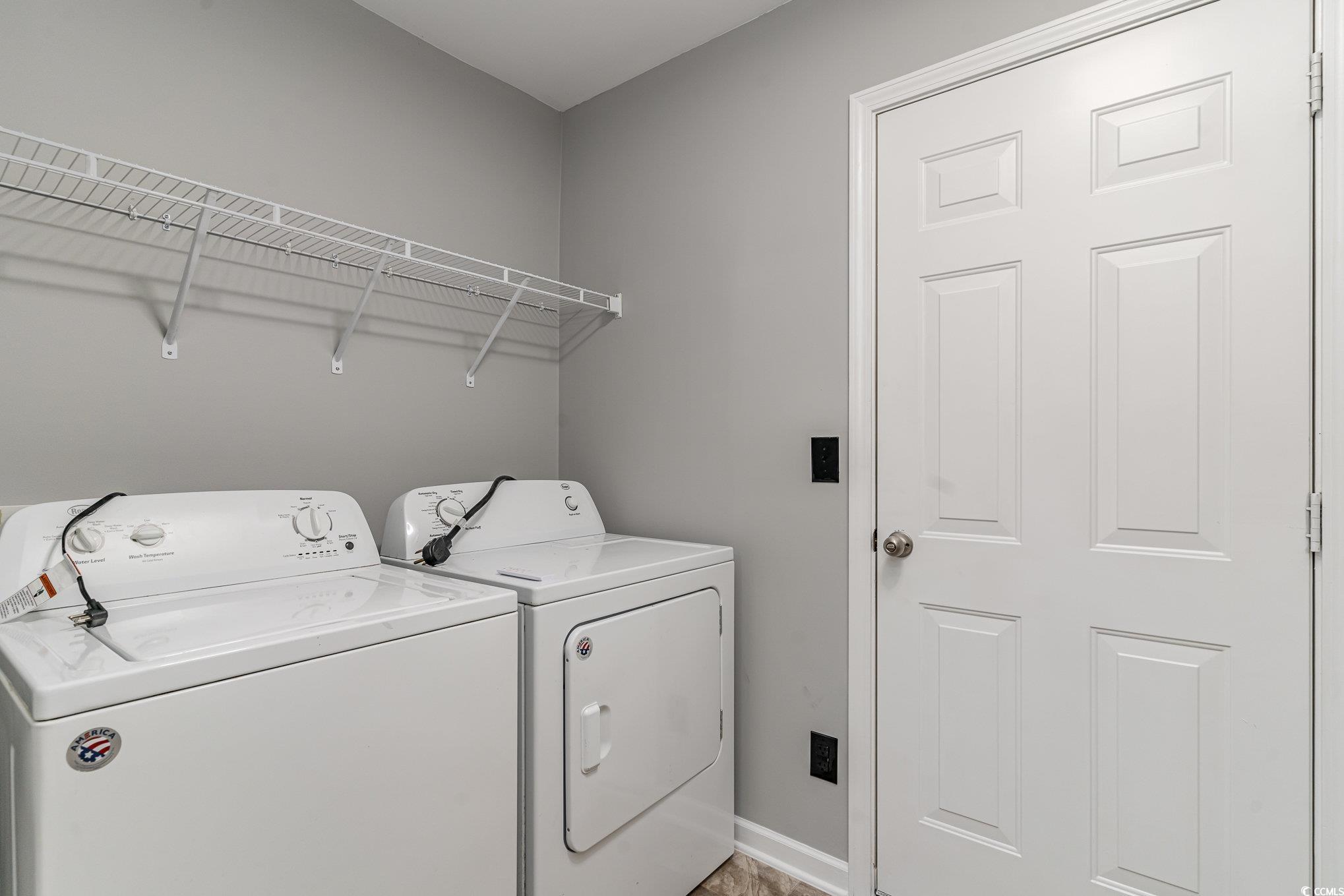 113 Winding Path Drive Loris, SC 29569 - Photo 28 of 36 Laundry area featuring separate washer and dryer, laundry area, and baseboards