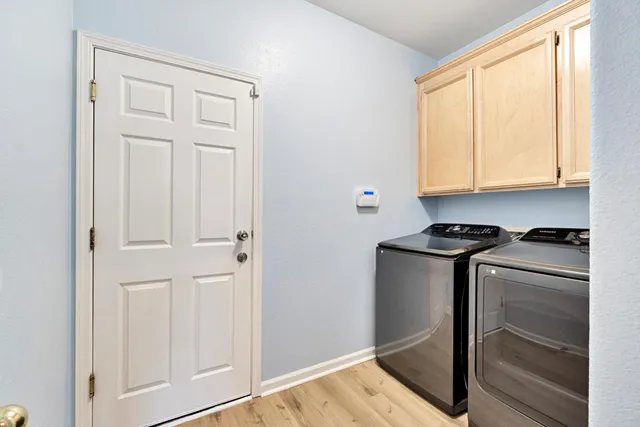 a close view of closet