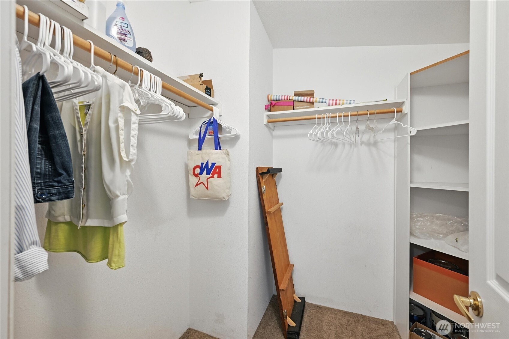 4949 Samish Way, Unit 56 Bellingham, WA 98229 - Photo 13 of 33 a view of walk in closet with clothes and shoes
