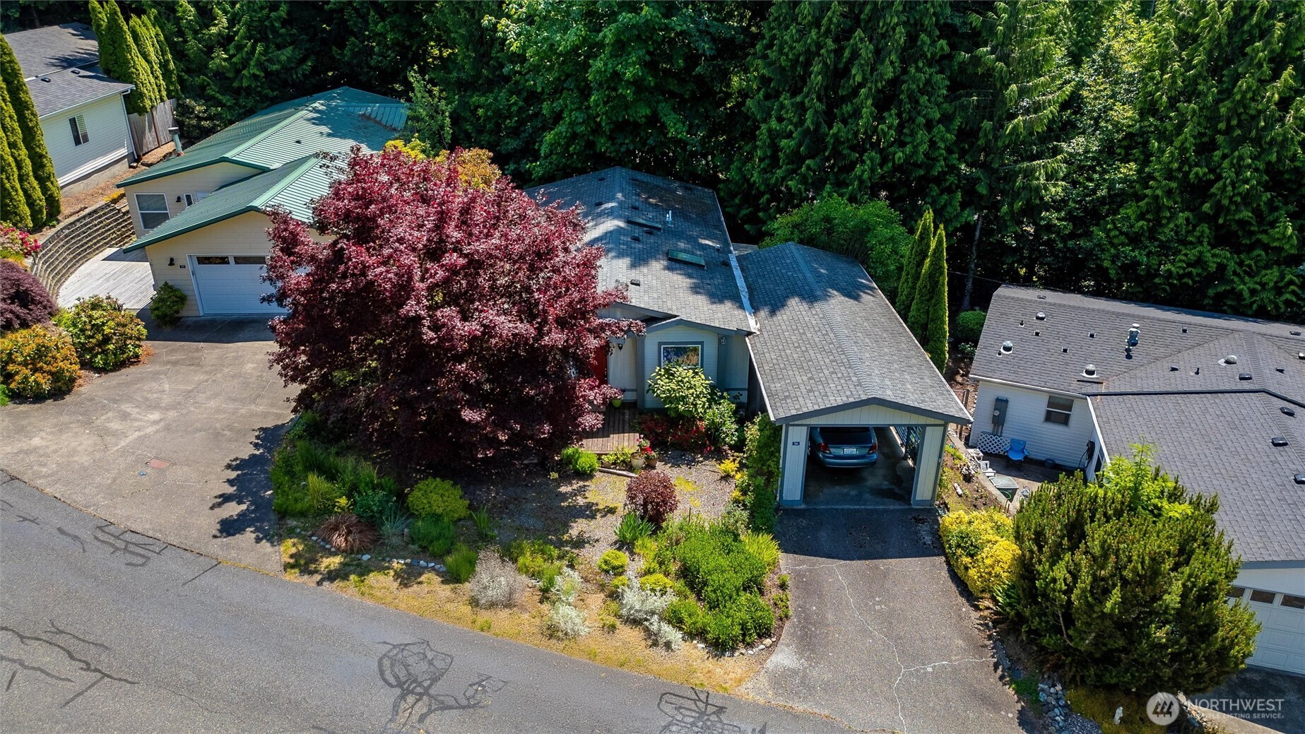 4949 Samish Way, Unit 56 Bellingham, WA 98229 - Photo 31 of 33 an aerial view of a house