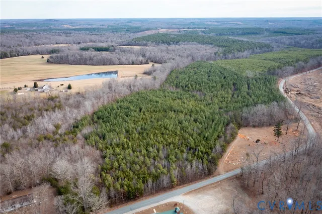 a view of a yard with mountain