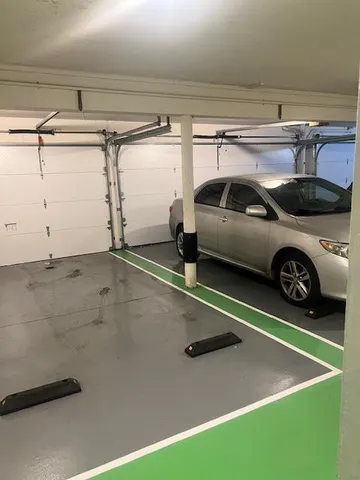 a view of parking garage