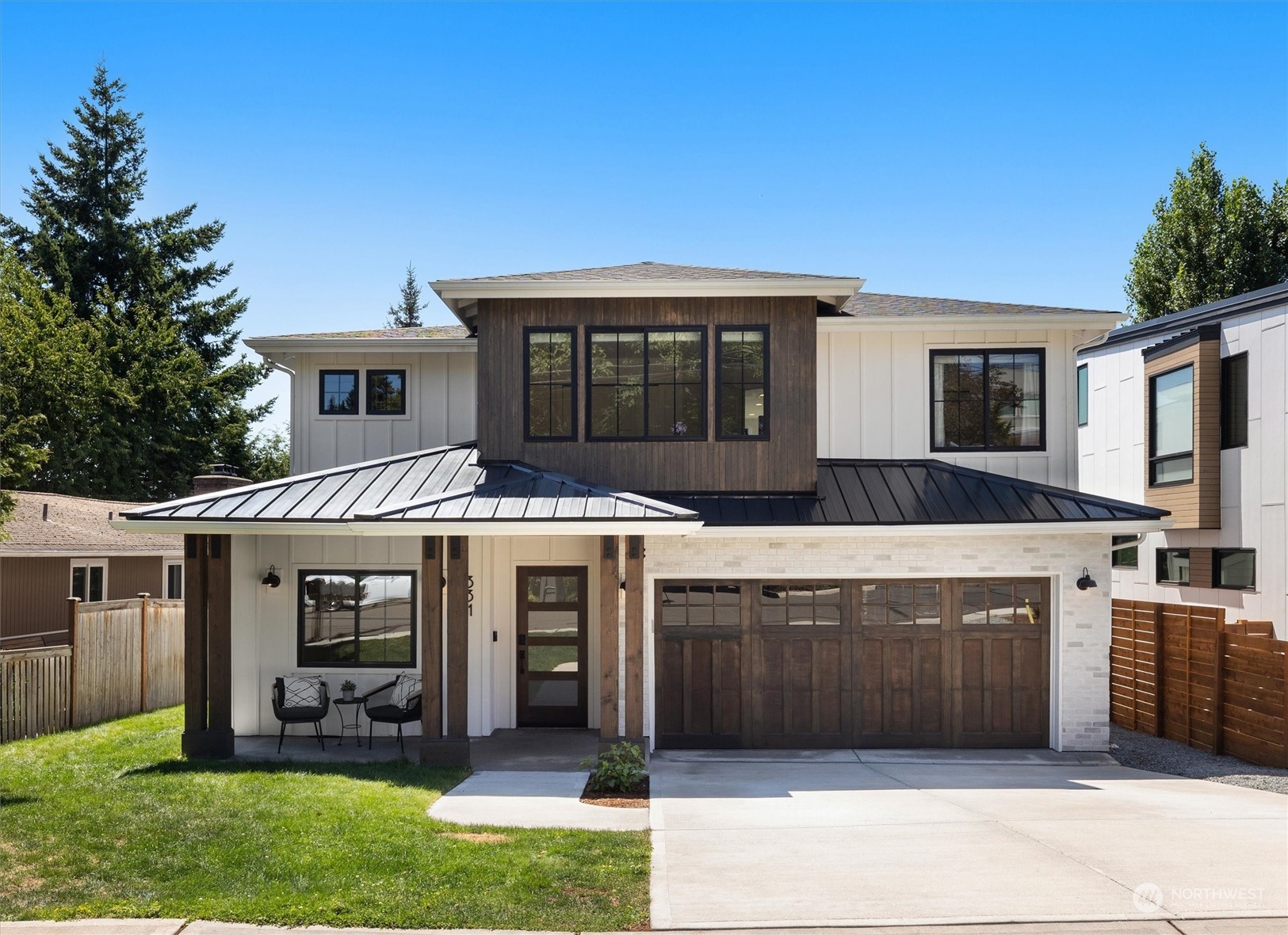 a view of a house with a tub and a garden