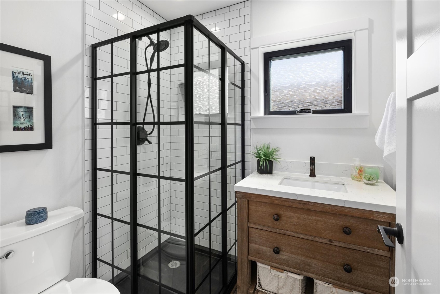 331 8th Avenue Kirkland, WA 98033 - Photo 34 of 40 a bathroom with a sink mirror vanity and toilet