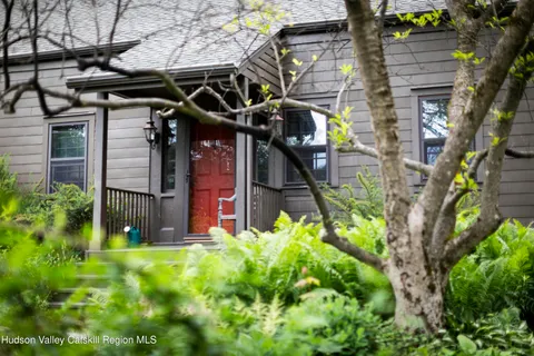 a kitchen with a stove and cabinets