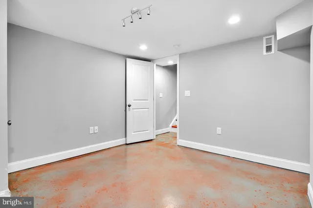 a view of an empty room